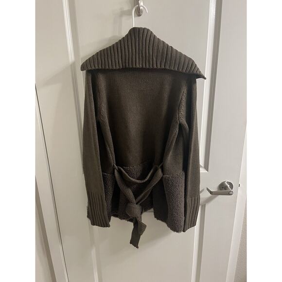 NWT Mystree Womens Sweater Cardigan SIZE Large Brown Knit soft fuzzy - Picture 5 of 5